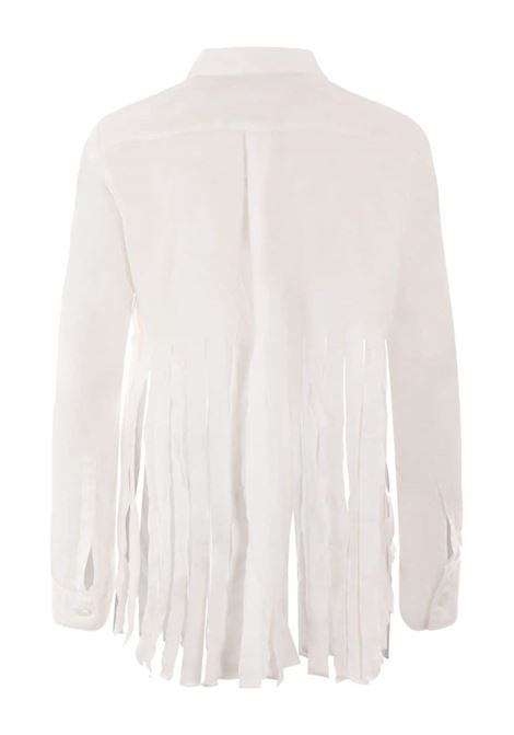 Camicia con frange in bianco di Comme Des Garçons - donna COMME DES GARCONS COMME DES GARCONS | RMB0102